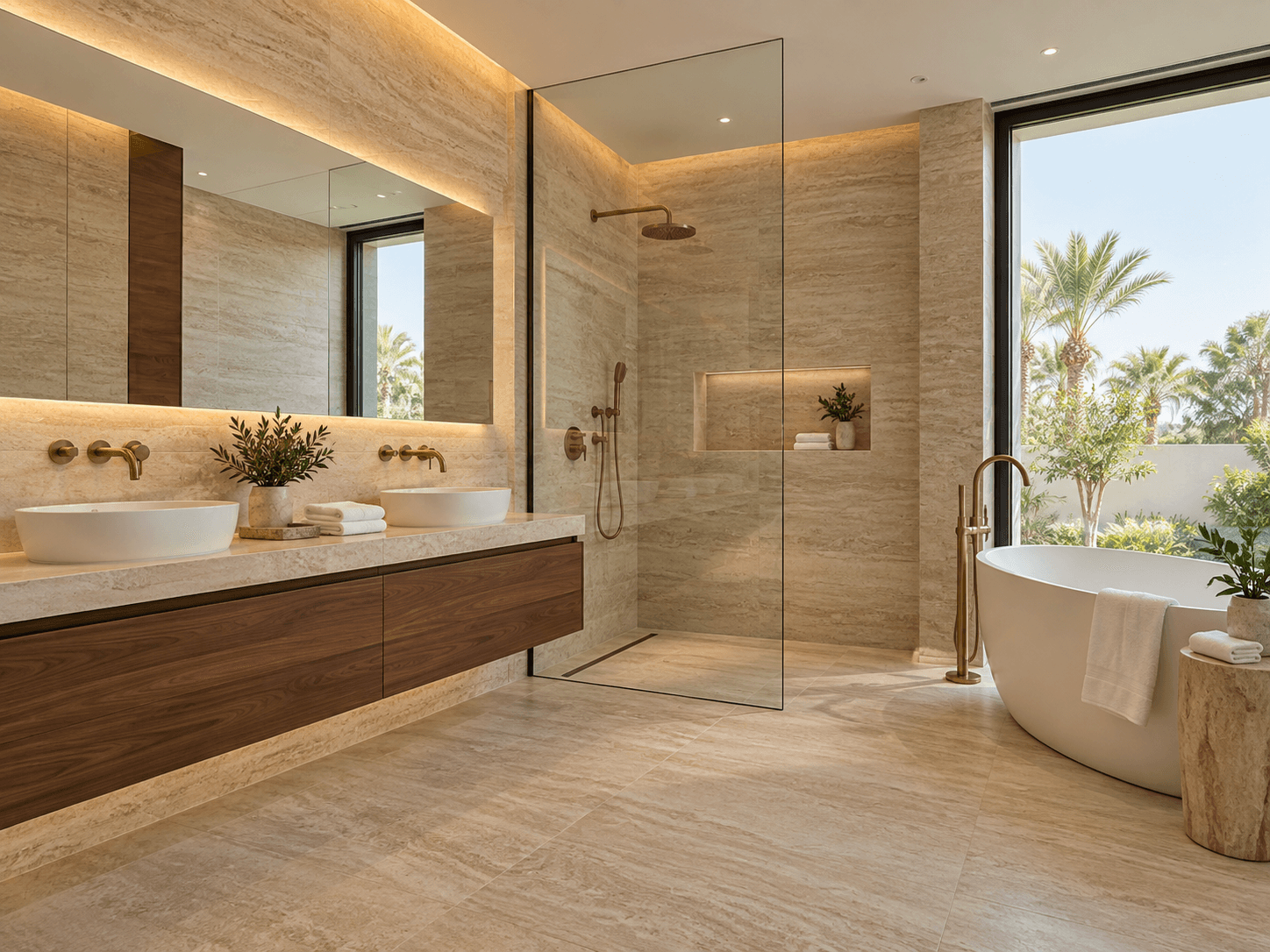Luxury villa master bathroom